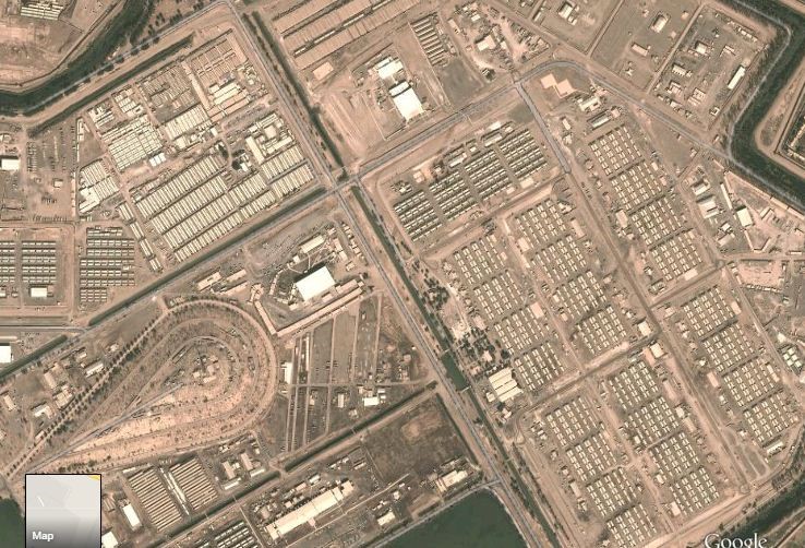 مختصات دقیق کمپ منافقین دربغداد+تصاویر هوایی