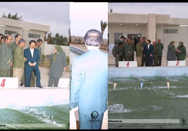 تصاویر منتشر‌نشده از اردوگاه منافقین (استخر اجباری )