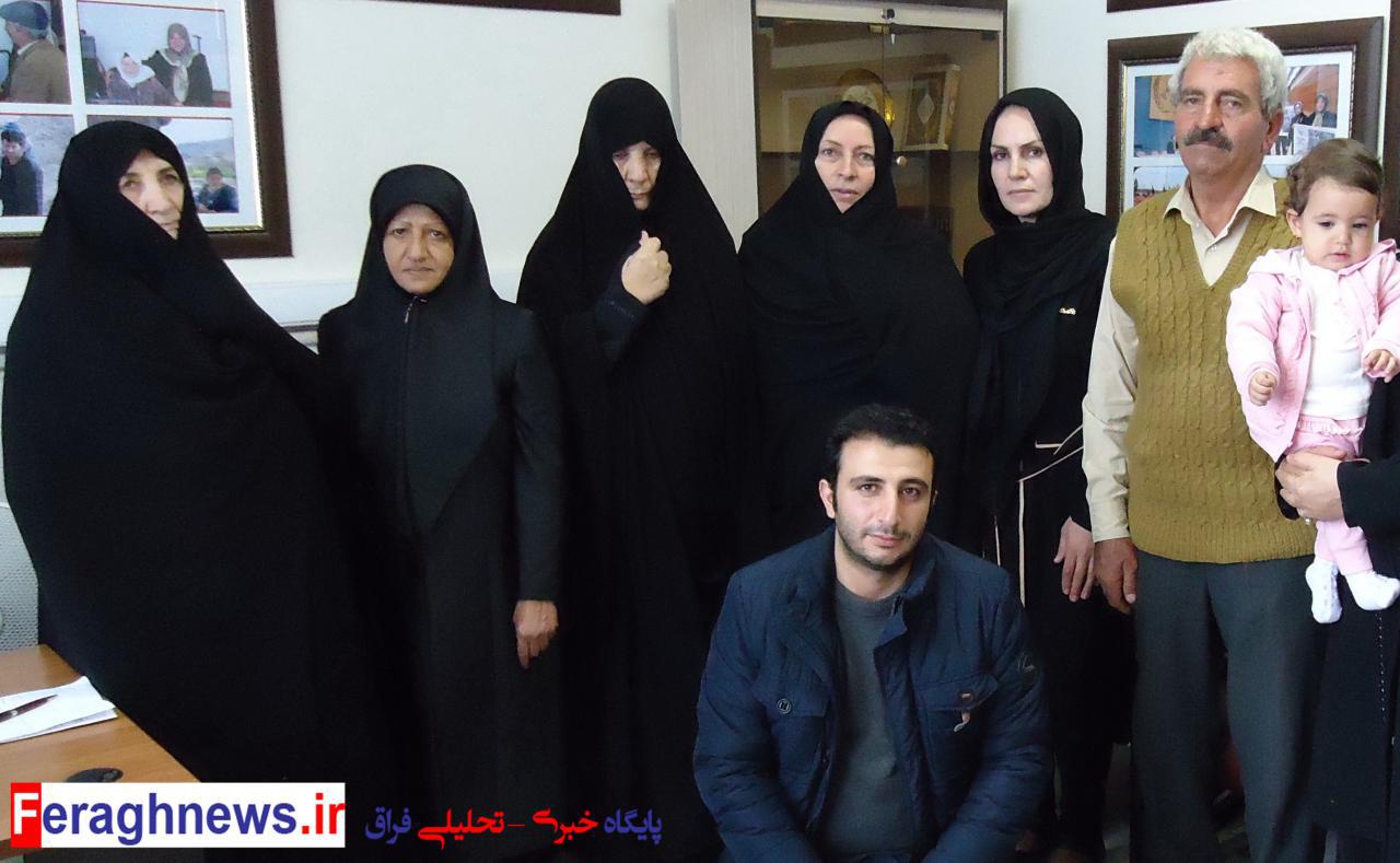 پیام تسلیت خانواده های اسیران فرقه رجوی در استان اردبیل به خانواده «مالک شراعی»