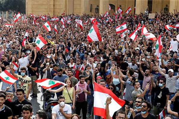 اعتراضات در عراق و لبنان و سرخوشی  مزدوران فرقه رجوی