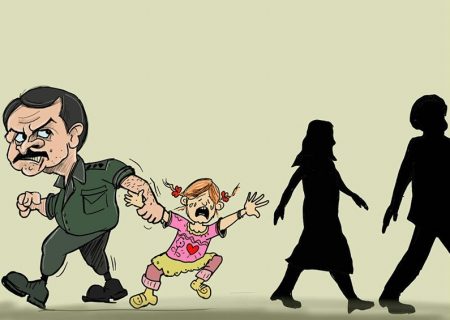 کاریکاتور / جنایت رجوی در حق کودکان «اشرف»