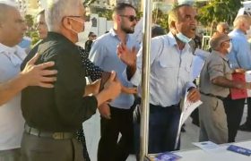حمله وحشیانه پیرشغالان رجوی به یک نمایشگاه فرهنگی در آلبانی / توهین بی شرمانه به بانوی عضو «انجمن آسیلا»+ فیلم