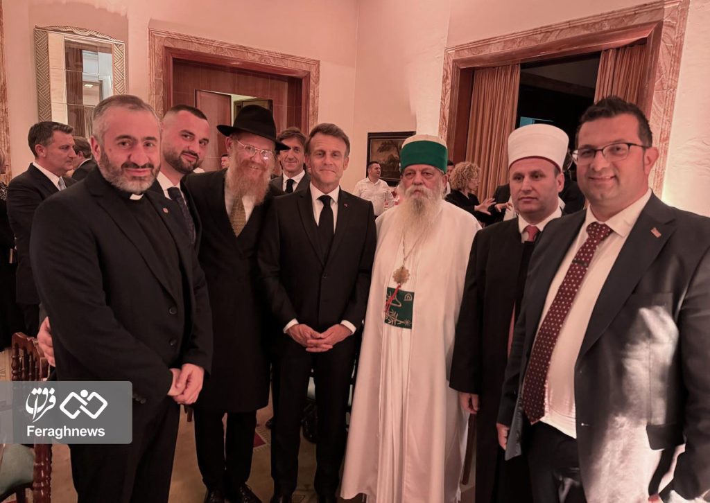 حضور رهبر بکتاشیان در ضیافت نخستوزیر آلبانی و «مکرون» 1 albani 2