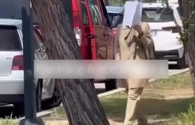 پرسهزنی پیرمادههای ولگرد منافقین در مقابل مراکز، فریاد مردم آلبانی را درآورده است